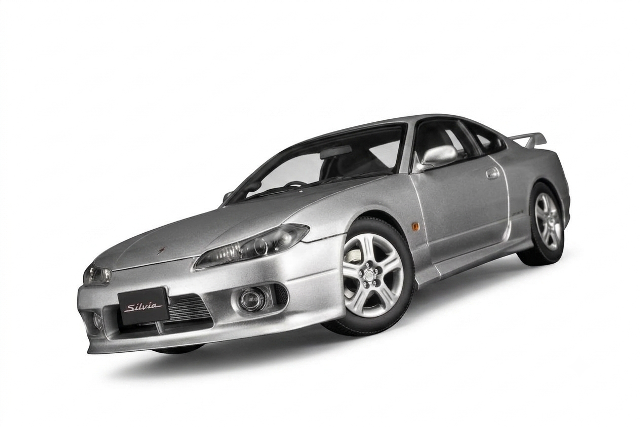 [予約]MOTORHELIX(モーターへリックス) 1/18 (ダイキャスト製) Nissan Silvia (S15) Spec-R Aero 1999 Sparkling Silver