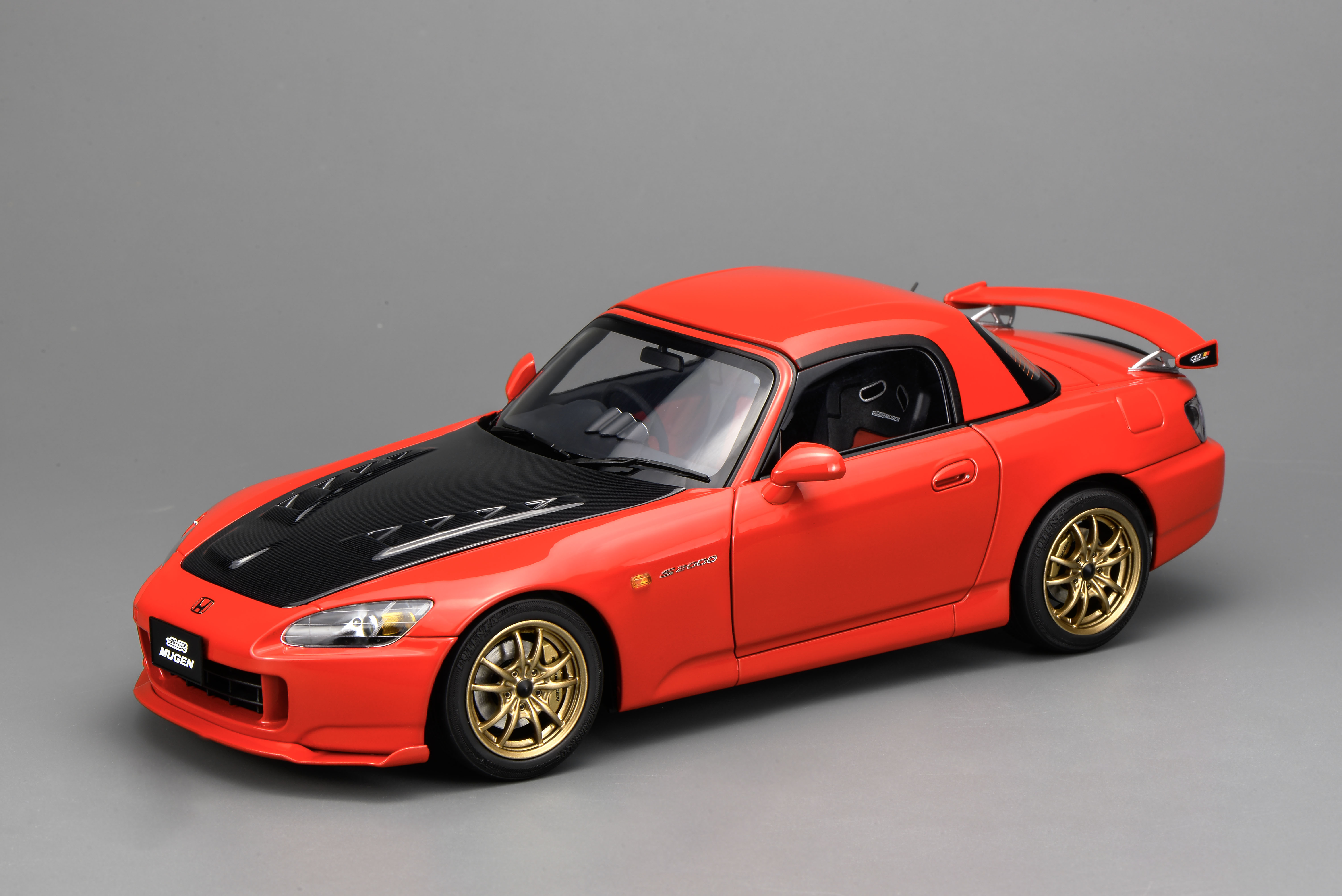 [予約]MOTORHELIX(モーターへリックス) 1/18 (ダイキャスト製) Honda S2000（AP2） MUGEN New Formula Red