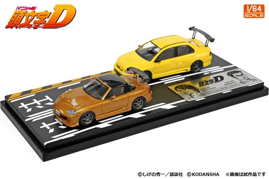 MODELER'S（モデラーズ） 1/64 大宮智史ロードスター(NB8C) & 小早川ランサーエボリューションVII