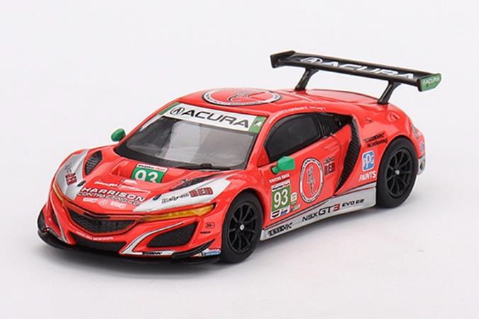 MINI GT 1/64 Acura NSX GT3 EVO22 IMSA デイトナ24時間 2023 #93 WTR Racers Edge Motorsports(左ハンドル)