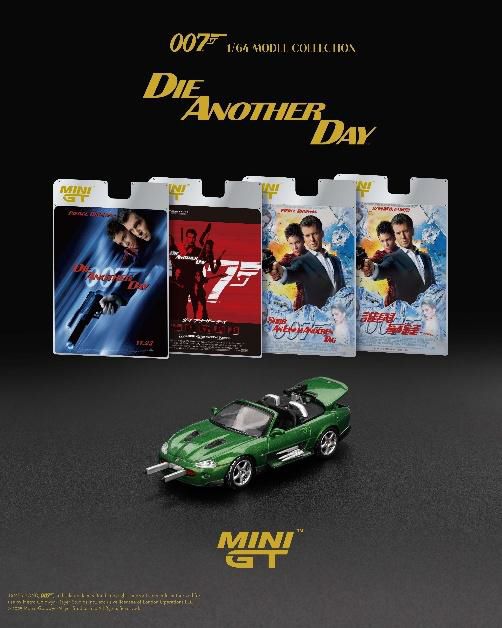 MINI GT 1/64 (ダイキャスト製) ジャガー XKR 「ダイ・アナザー・デイ」(2003)日本限定パッケージ