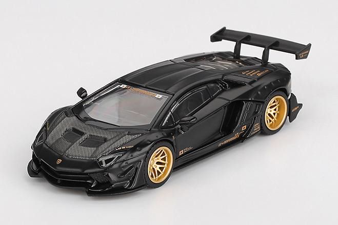 MINIGT ミニGT　LBワークス　ランボルギーニ アヴェンタドール ブラック 1/64スケール MINI GT「LB☆WORKSランボルギーニ・アヴェン