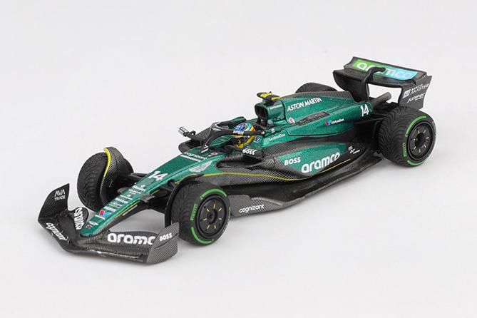 [予約]MINI GT 1/64 (ダイキャスト製) アストンマーチン AMR24 F1 2024 #14カナダグランプリ Fernando Alonso ※ブリスタータイプ