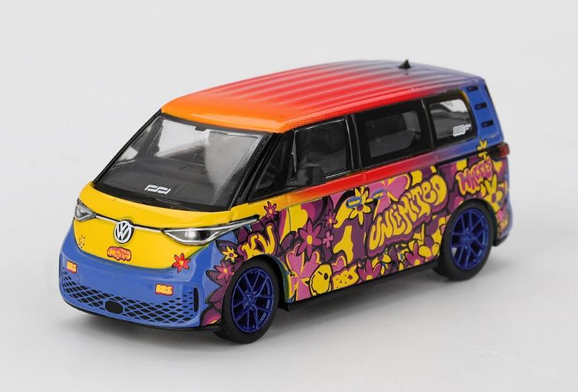 [予約]MINI GT 1/64 (ダイキャスト製) フォルクスワーゲン ID. Buzｚ KW/BBS(左ハンドル) ※ブリスタータイプ