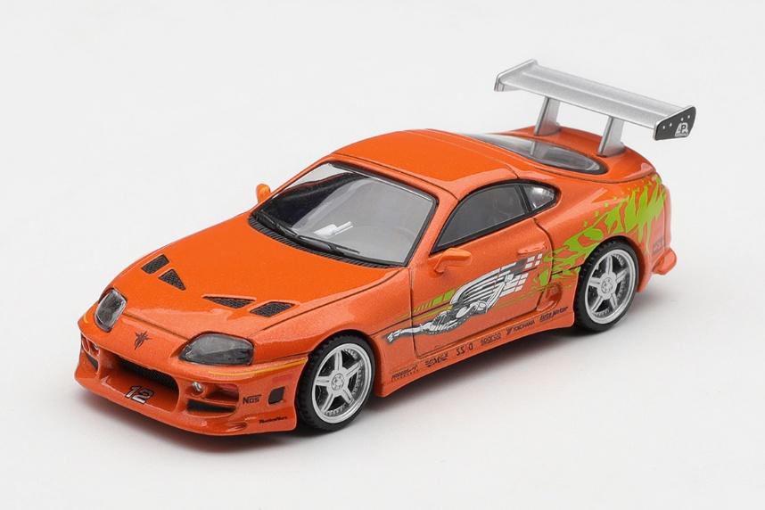 [予約]MINI GT 1/64 (ダイキャスト製) Toyota スープラ BOMEX 「ワイルド・スピード」(The Fast and the Furious) Brian O'Conner ※ブリスタータイプ