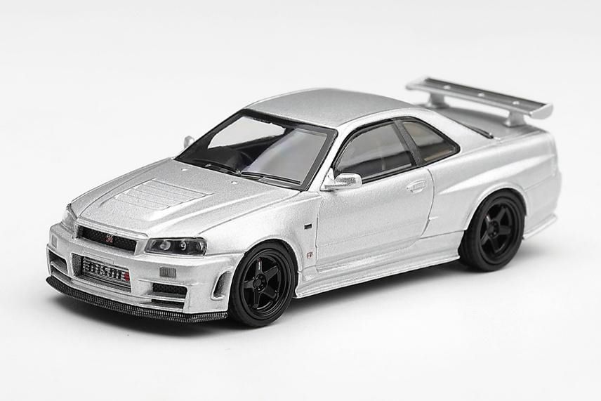 [予約]MINI GT 1/64 (ダイキャスト製) Nissan NISMO R34GT-R Z-tune Z-tune シルバー(右ハンドル) ※ブリスタータイプ