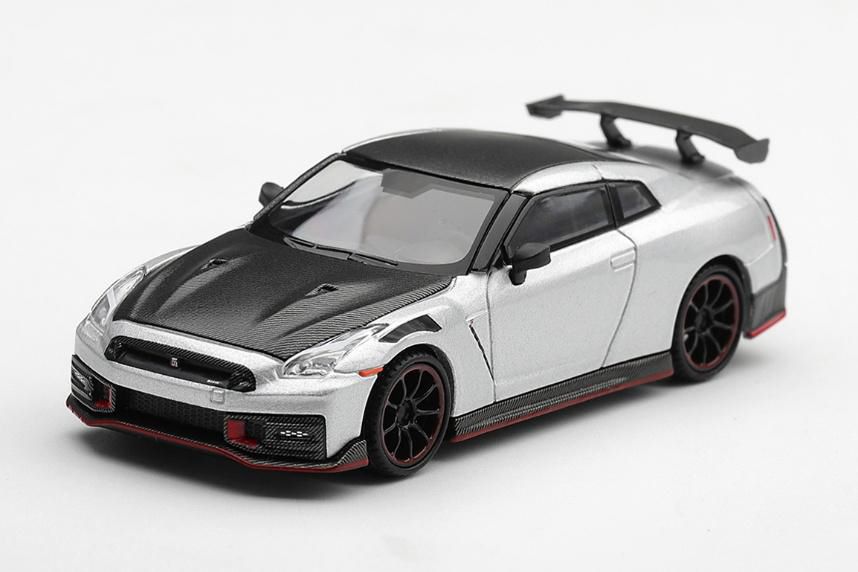 [予約]MINI GT 1/64 (ダイキャスト製) Nissan GT-R Nismo 2024 シルバー(右ハンドル) 