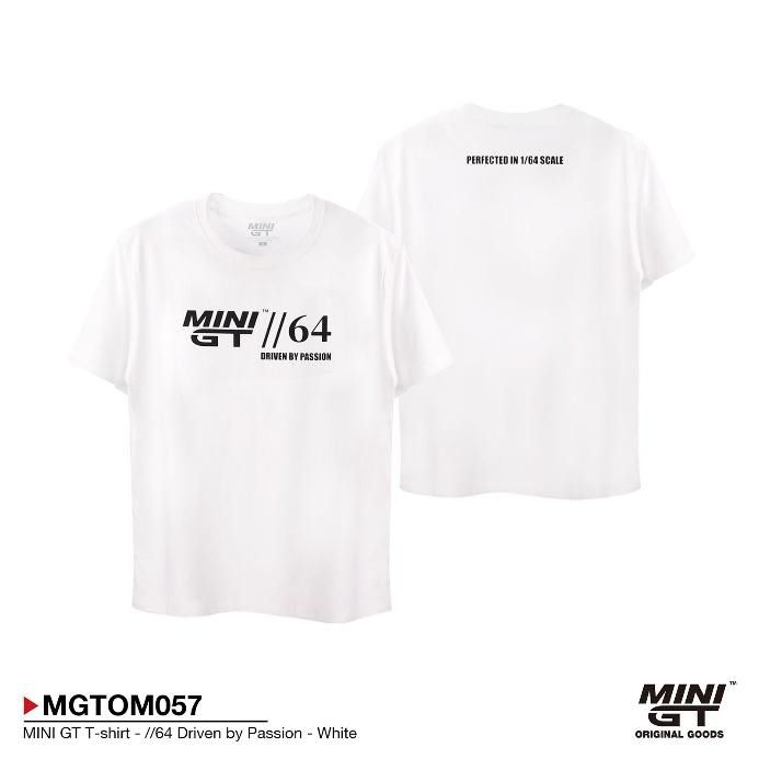 [予約]MINI GT //64 Driven by Passion ホワイト Tシャツ