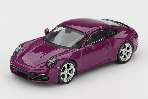 MINI GT 1/64 (ダイキャスト製) ポルシェ 911(992.1) ルビーストーン