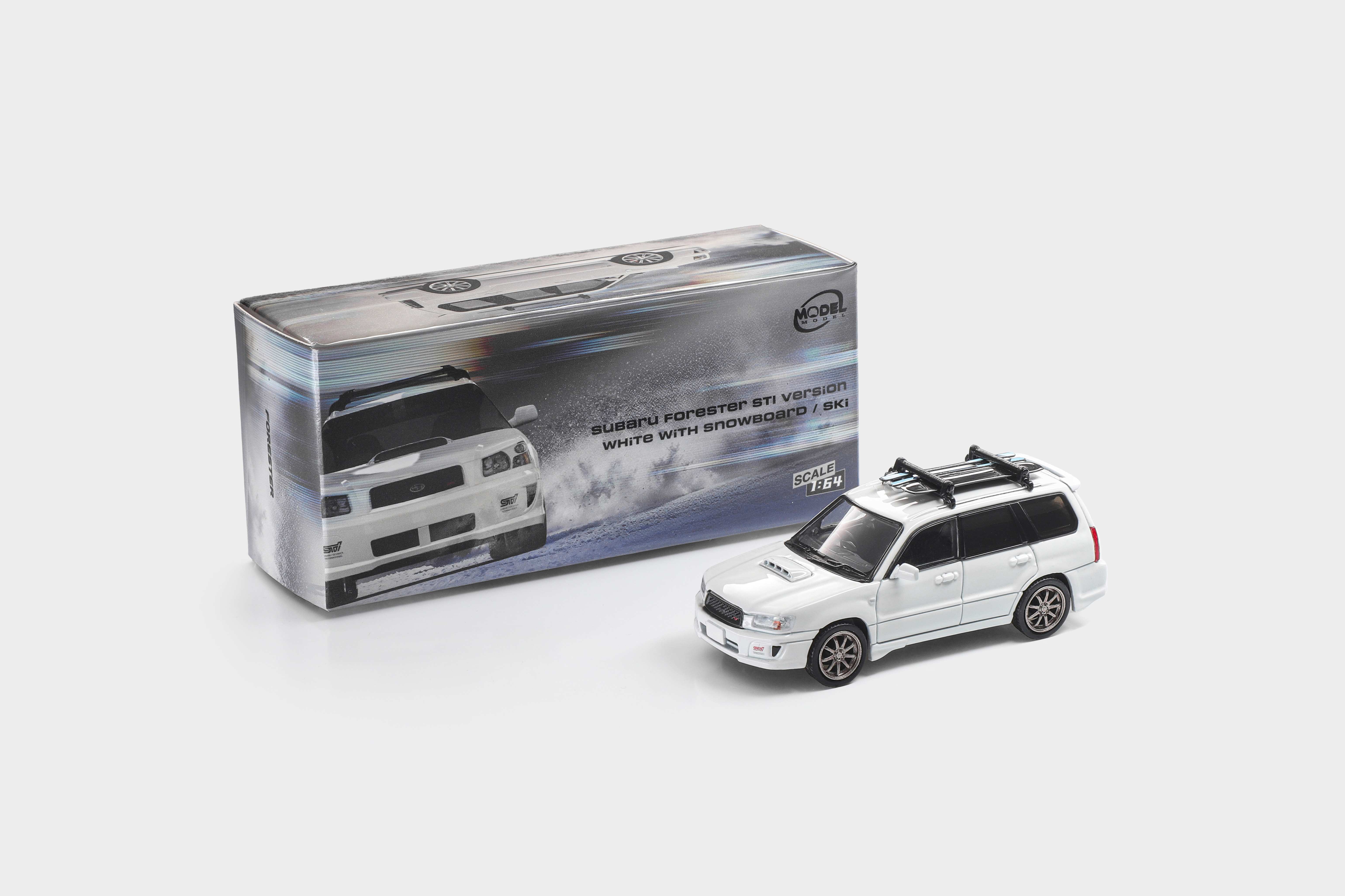 [予約]MODEL MODEL 1/64 (ダイキャスト製) スバル・フォレスター STI Version ホワイト