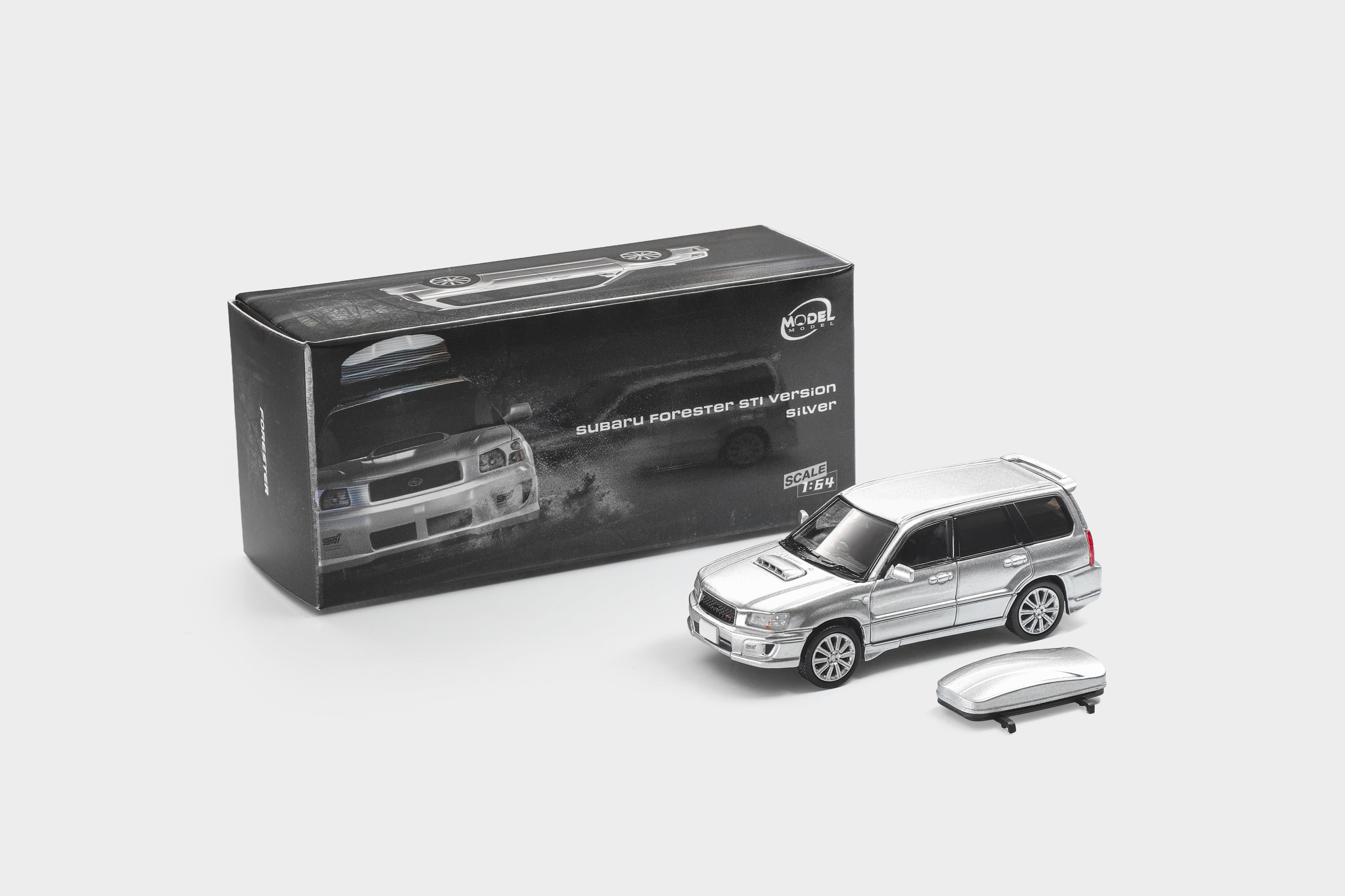[予約]MODEL MODEL 1/64 (ダイキャスト製) スバル・フォレスター STI Version シルバー