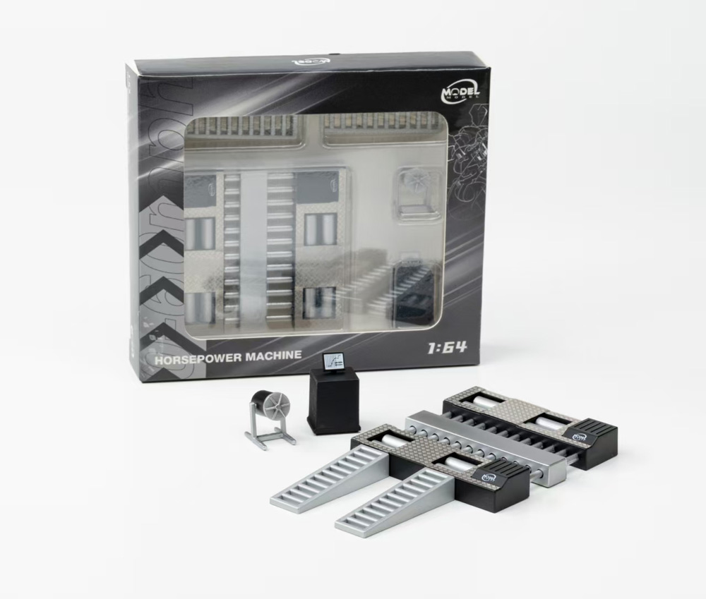 MODEL MODEL 1/64 (ダイキャスト/ABS製) ホースパワーマシン ブラック
