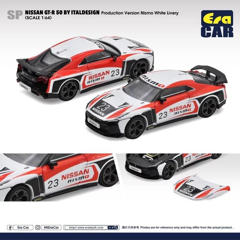※※発売中止※※[予約]エラカー 1/64 SP142 Nissan GT-R50 By Italdesign - Production Version Nismo White Livery ホワイト