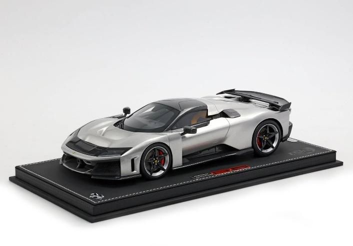 [予約]BBR MODELS 1/18 (レジン製) Ferrari F80 carbon optional Glossy Aluminium - bicolor wheels and gloss carbon wing ※ケース無