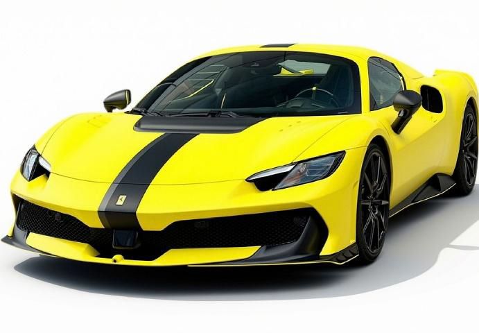 [予約]BBR MODELS 1/18 (レジン製)Ferrari 296 Speciale A - spider Giallo Kuramochi matt with black and grey stripes no roof