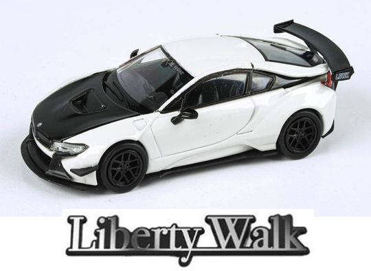 PARA64 1/64 リバティウォーク BMW i8 ブラック／ホワイト ガリバー