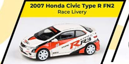 PARA64 1/64 ホンダ シビック Type R FN2 2007 レース仕様 LHD