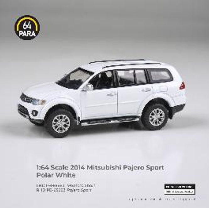 [予約]PARA64 1/64 (ダイキャスト製) 三菱 パジェロ スポーツ 2014 ポーラーホワイト ※右ハンドル
