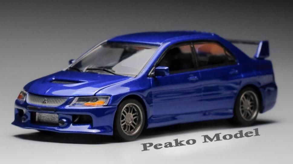 Peako ピーコ 1 64 三菱 ランサーエボリューションix ブルー ガリバー Peako ピーコ 1 64 三菱 ランサーエボリューションix ブルー ガリバー