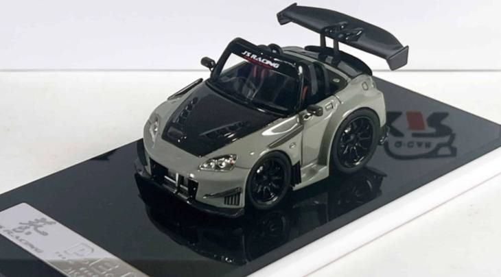 [予約]PEAKO(ピーコ) 1/64 (レジン製) Honda S2000 J'S RACING 1999 グレー