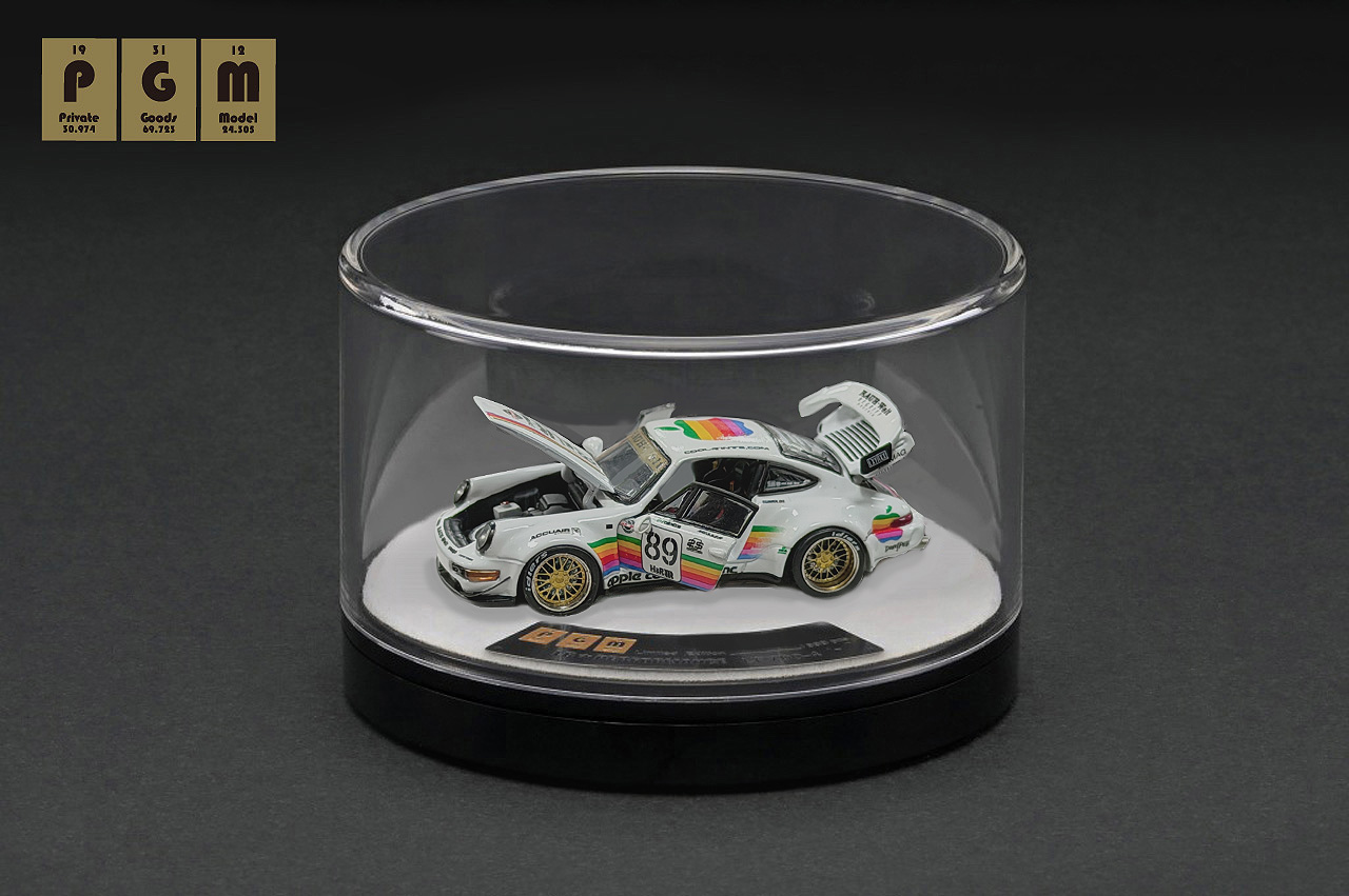 PGM 1/64 (ダイキャスト製) RWB 964 White #89-Rotating display ※回転