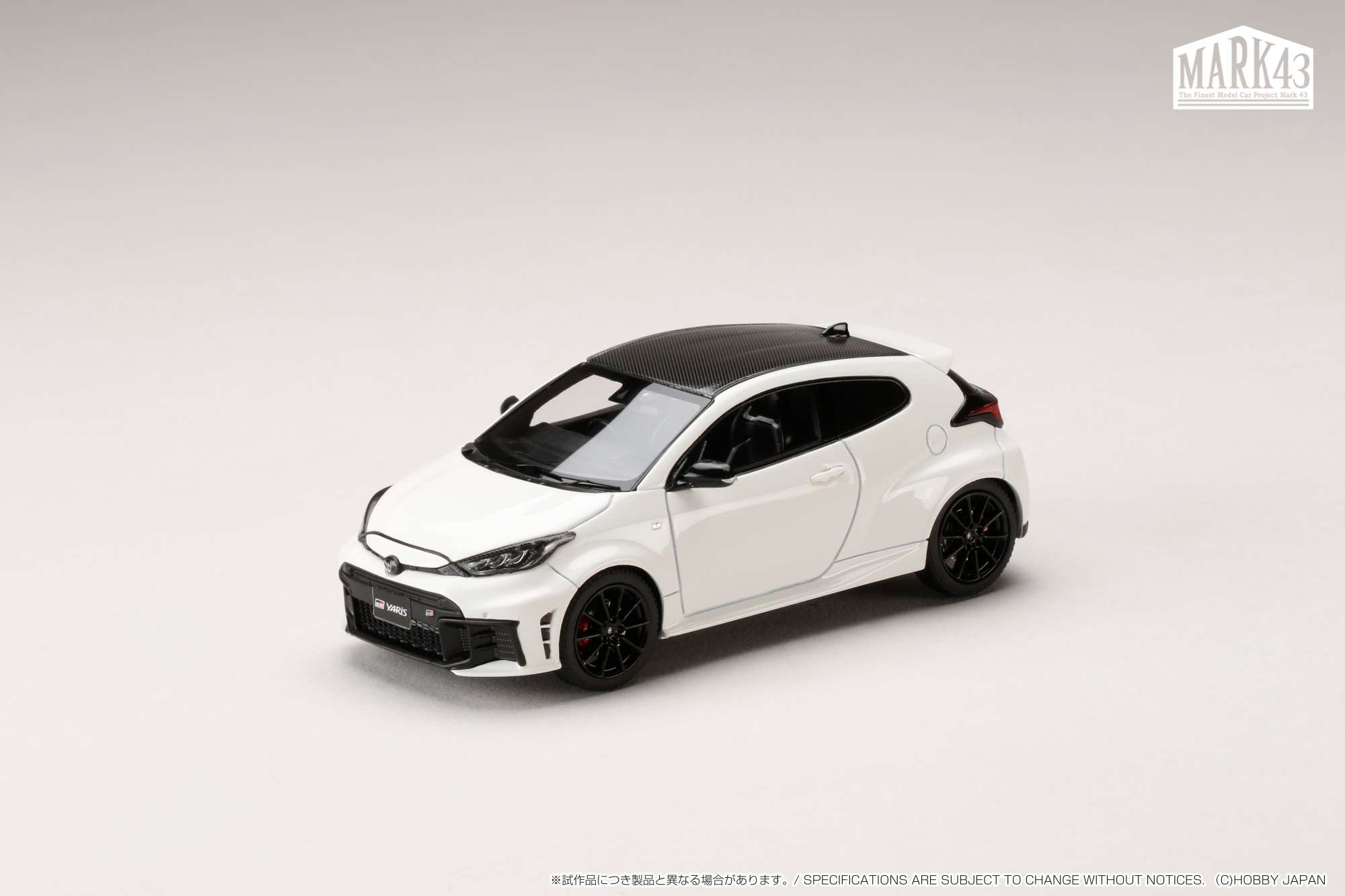 MARK43（マーク43） 1/43 (レジン製) トヨタ GR YARIS RZ High performance 2024 スーパーホワイト II