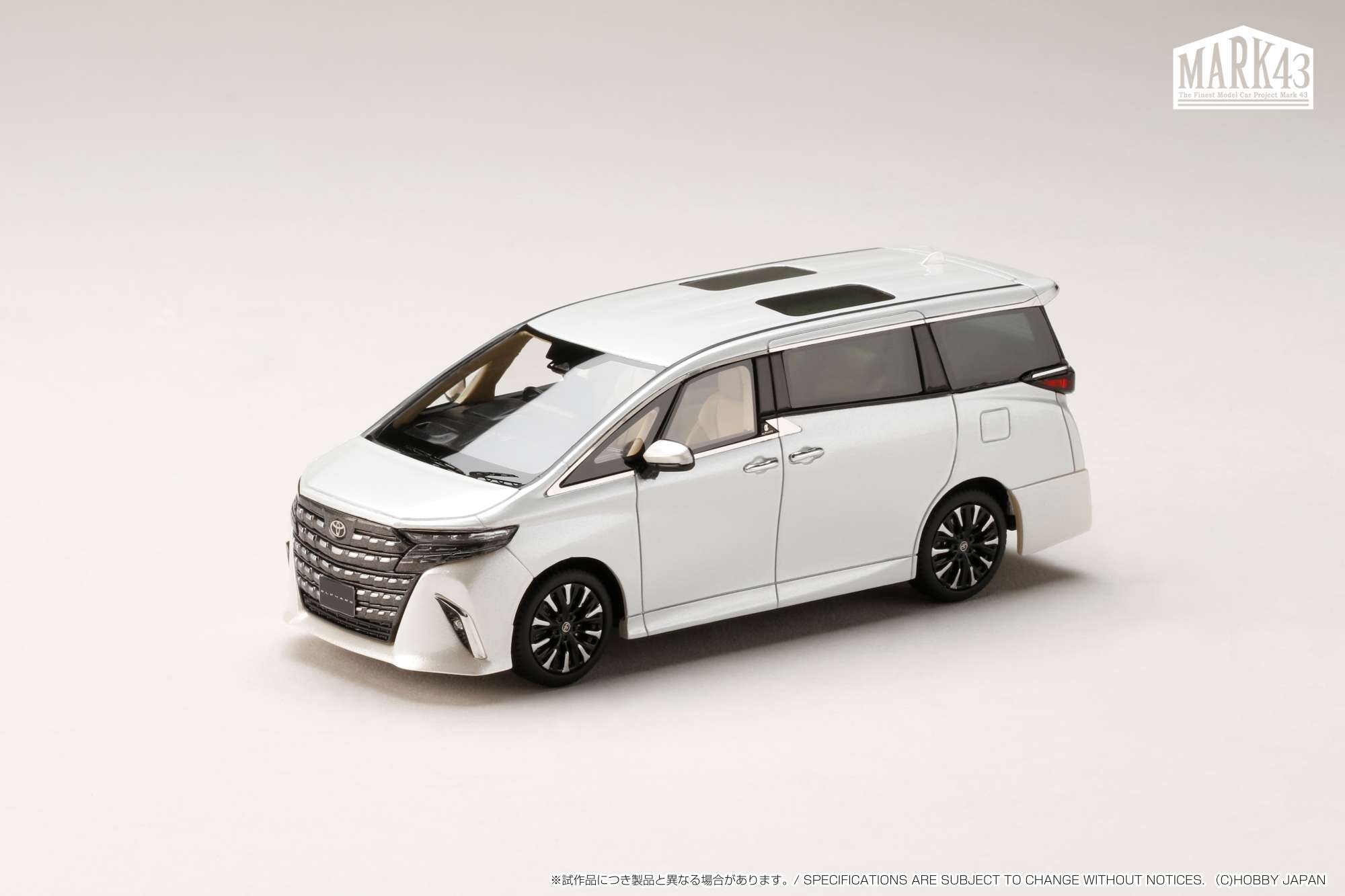 MARK43（マーク43） 1/43 トヨタ ALPHARD EXECUTIVE LOUNGE プラチナホワイトパールマイカ