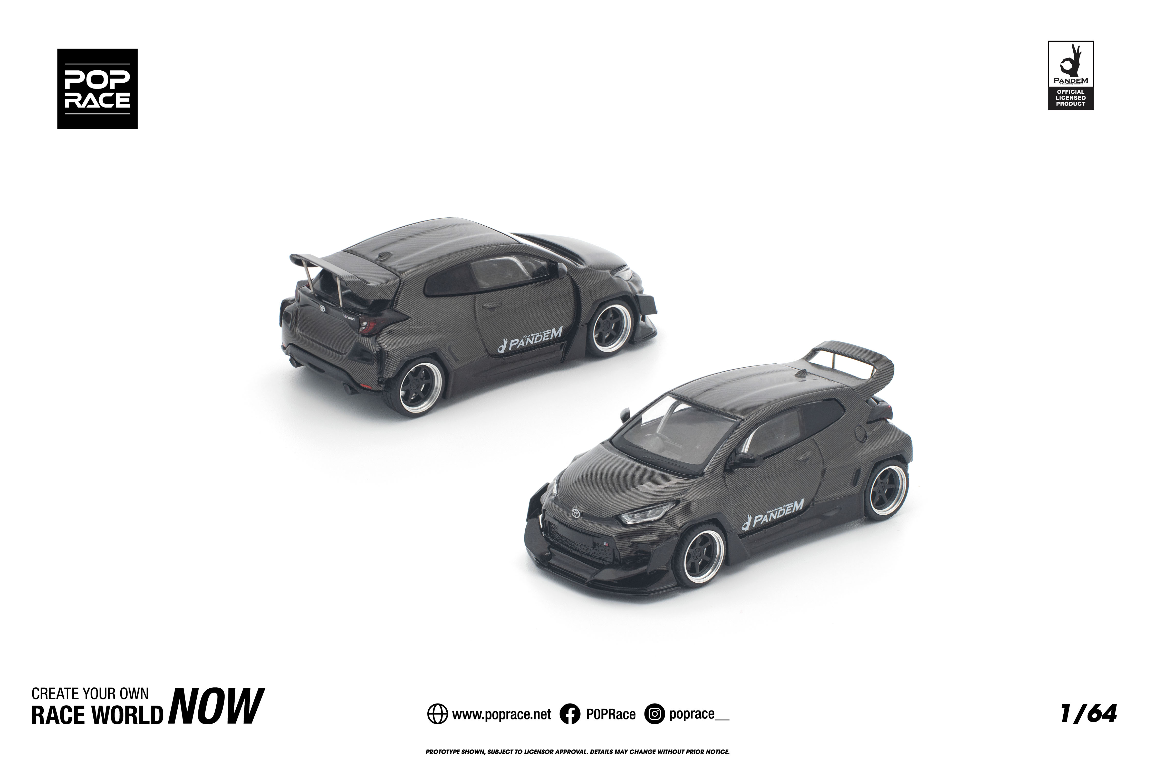 チェイスカー POP RACE 1/64 パンデム GR ヤリス Amazon | POP RACE x Enigma 1/64 Pandem GR Yaris - Motor Sports