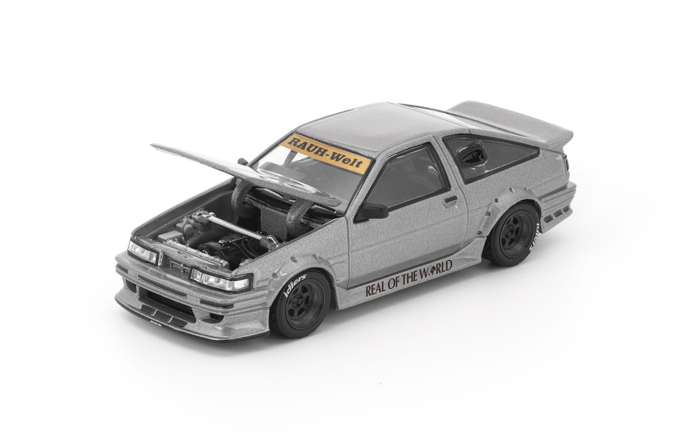 [予約]POP RACE 1/64 (ダイキャスト製) RWB AE86 マットグレー