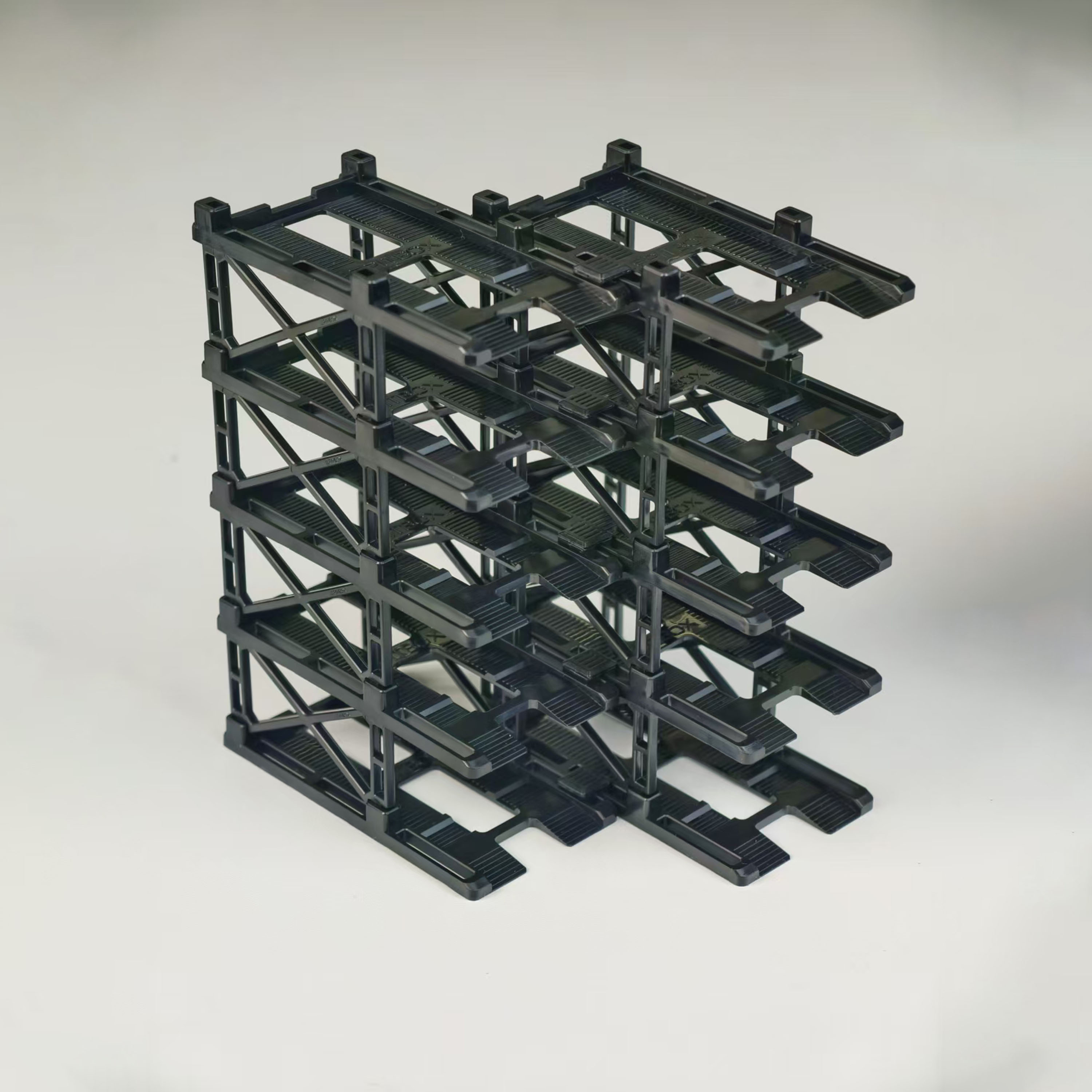 [予約]PITBOX 1/64 (プラスチック製) PITBOX 立体駐車場モジュール（X10） WAVE 2 ブラック