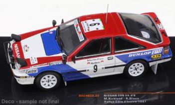 ixo (イクソ) 1/43 ニッサン 200 SX 1987年コートジボワールラリー #9 M.Kirkland／R.Nixon