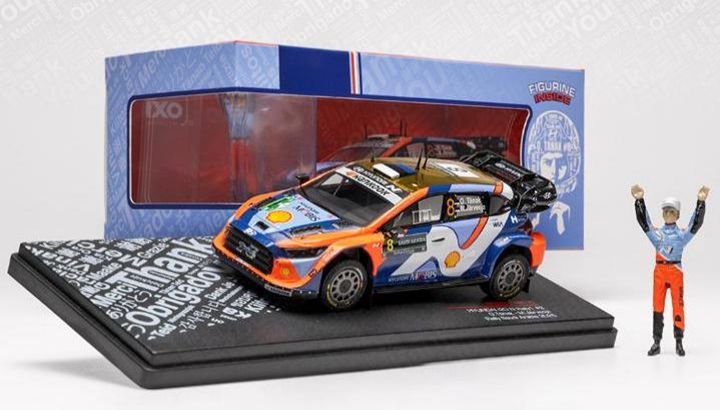[予約]ixo(イクソ) 1/43 (ダイキャスト製) ヒョンデ i20 N Rally 2025年 ラリーサウジアラビア  #8 O.Tanak/M.Jarveoja フィギュア付き