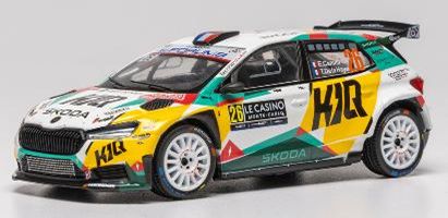 [予約]ixo(イクソ) 1/43 (ダイキャスト製) シュコダ ファビア Rally2 (2023) 2026年 ラリーモンテカルロ #26 E.Camilli/T. de la Haye