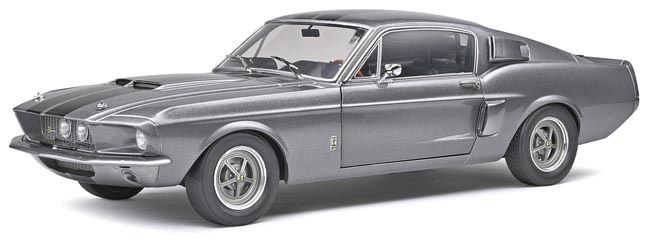 [予約]SOLIDO(ソリド) 1/18 (ダイキャスト製) シェルビー GT500 1967 (グレー/ブラックストライプ)  ※再入荷