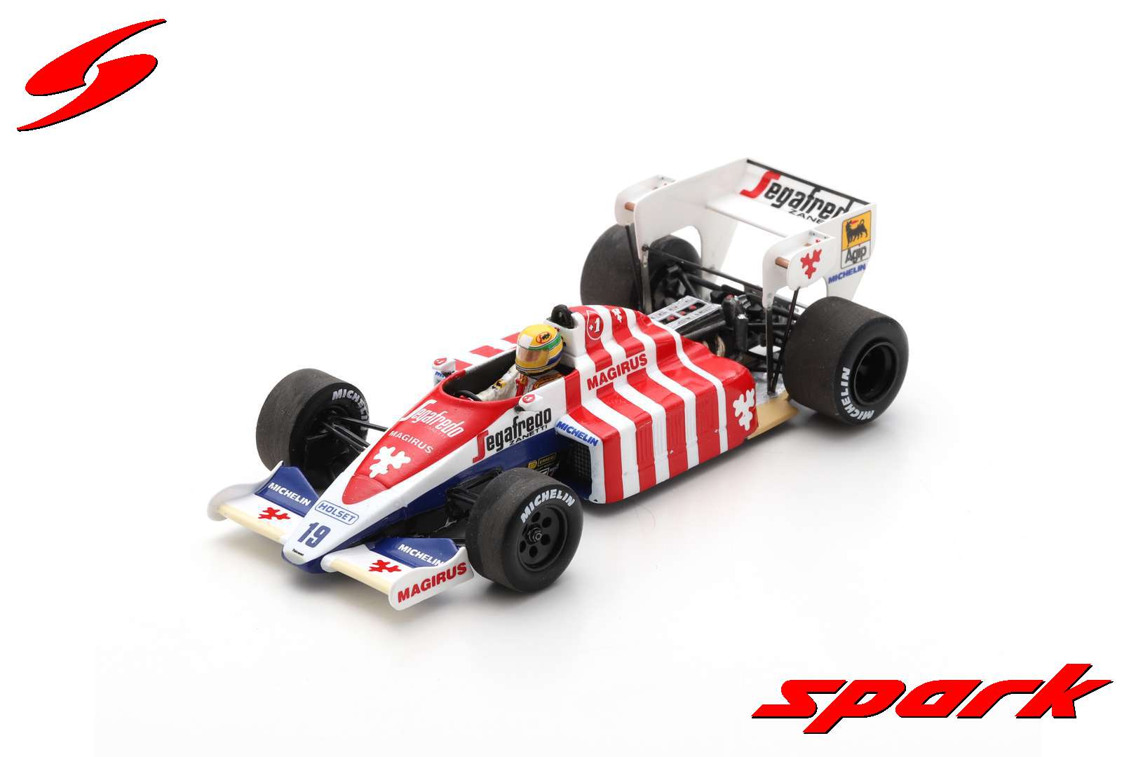 Spark (スパーク) 1/43 Toleman TG184 No.19 3rd Portugal GP 1984 Ayrton Senna