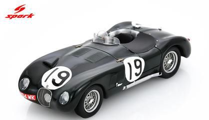 [予約]Spark(スパーク) 1/43 (レジン製) Jaguar C-Type No.19 4th Le Mans 24H 1953 P.Whitehead／I.Stewart