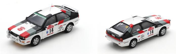 [予約]Spark(スパーク) 1/43 (レジン製) Audi Quattro No.14 Winner Rallye Sanremo 1981 M.Mouton／F.Pons