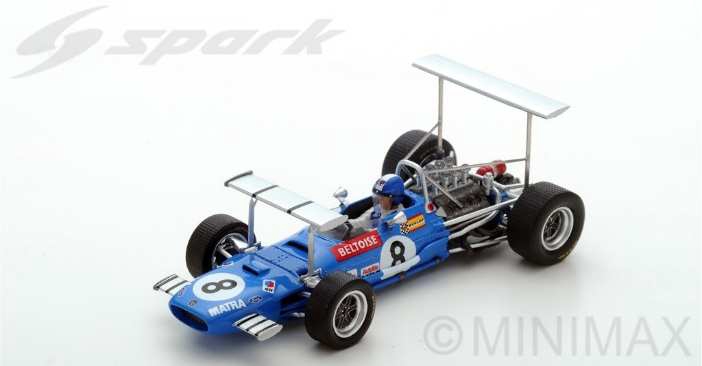 [予約]Spark(スパーク) 1/43 (レジン製) Matra MS10 No.8 South African GP 1969 Jean-Pierre Beltoise
