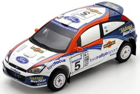 [予約]Spark(スパーク) 1/43 (レジン製) Ford Focus WRC 02 No.5 Winner Safari Rally 2002 C.McRae／N.Grist