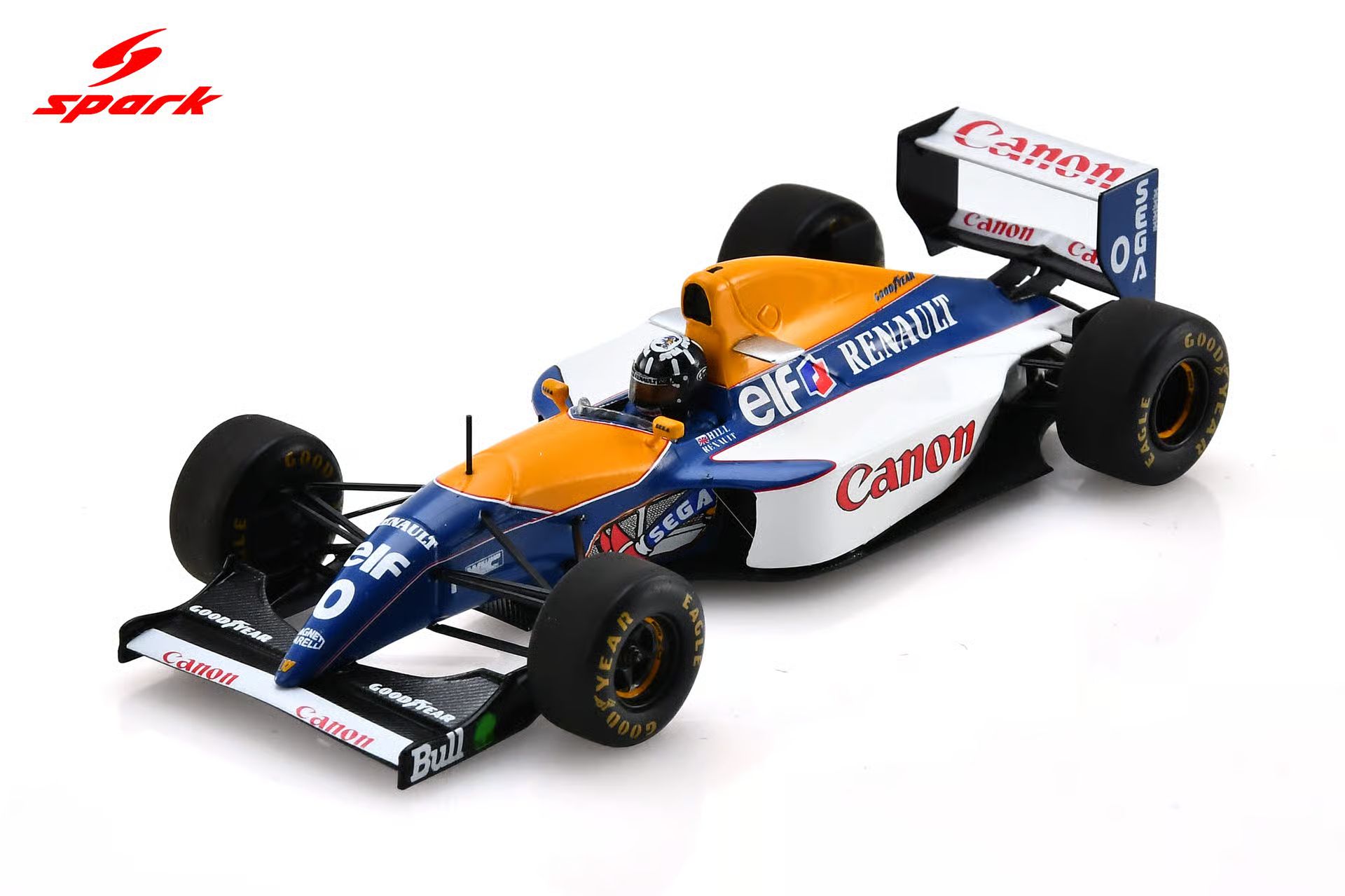 Spark(スパーク) 1/43 (レジン製) Williams FW15C No.0 Winner Belgium GP 1993 Damon Hill