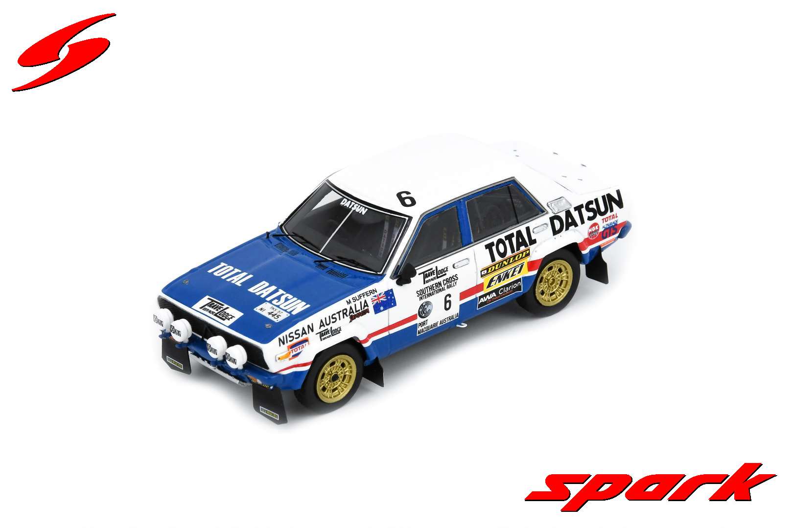 Spark (スパーク) 1/43 Datsun Stanza No.6 Winner Southern Cross Rally 1978 G.Fury／M.Suffern