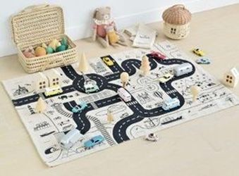 [予約]NOREV(ノレブ)   プレイマット フランスの道路  コットン製