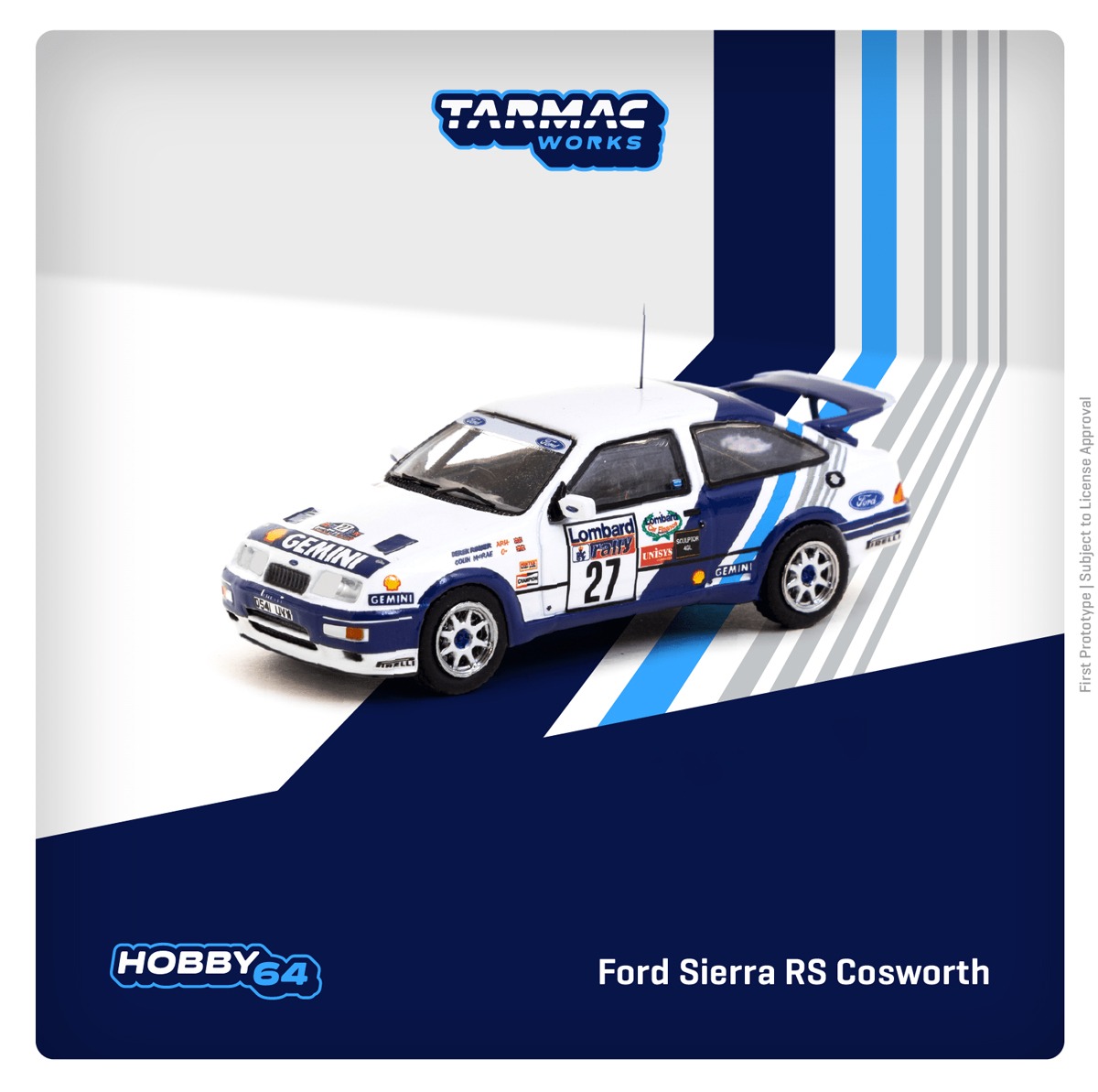 Tarmac（ターマック）1/64 Ford Sierra RS Cosworth RAC Rally 1989