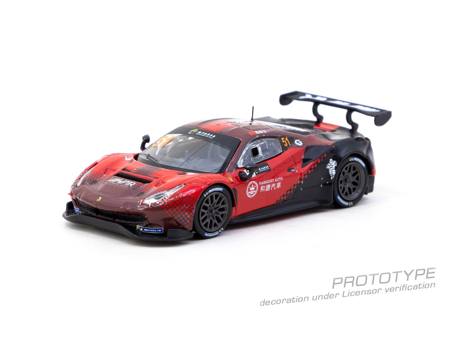 Tarmac(ターマック) 1/64 (ダイキャスト製) Ferrari 488 GT3 Macau GT Cup 2022 Harmony Racing Chen Weian