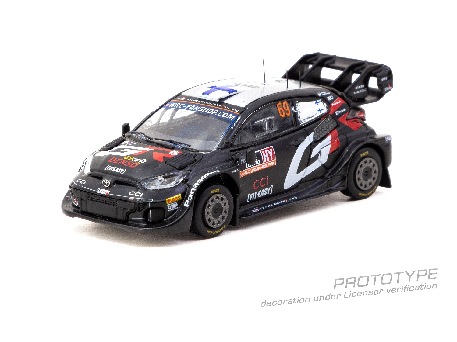 [予約]Tarmac(ターマック) 1/64 (ダイキャスト製) Toyota GR YARIS Rally1 HYBRID Rally Latvia 2024 Winner Kalle Rovanperä / Jonne Halttunen
