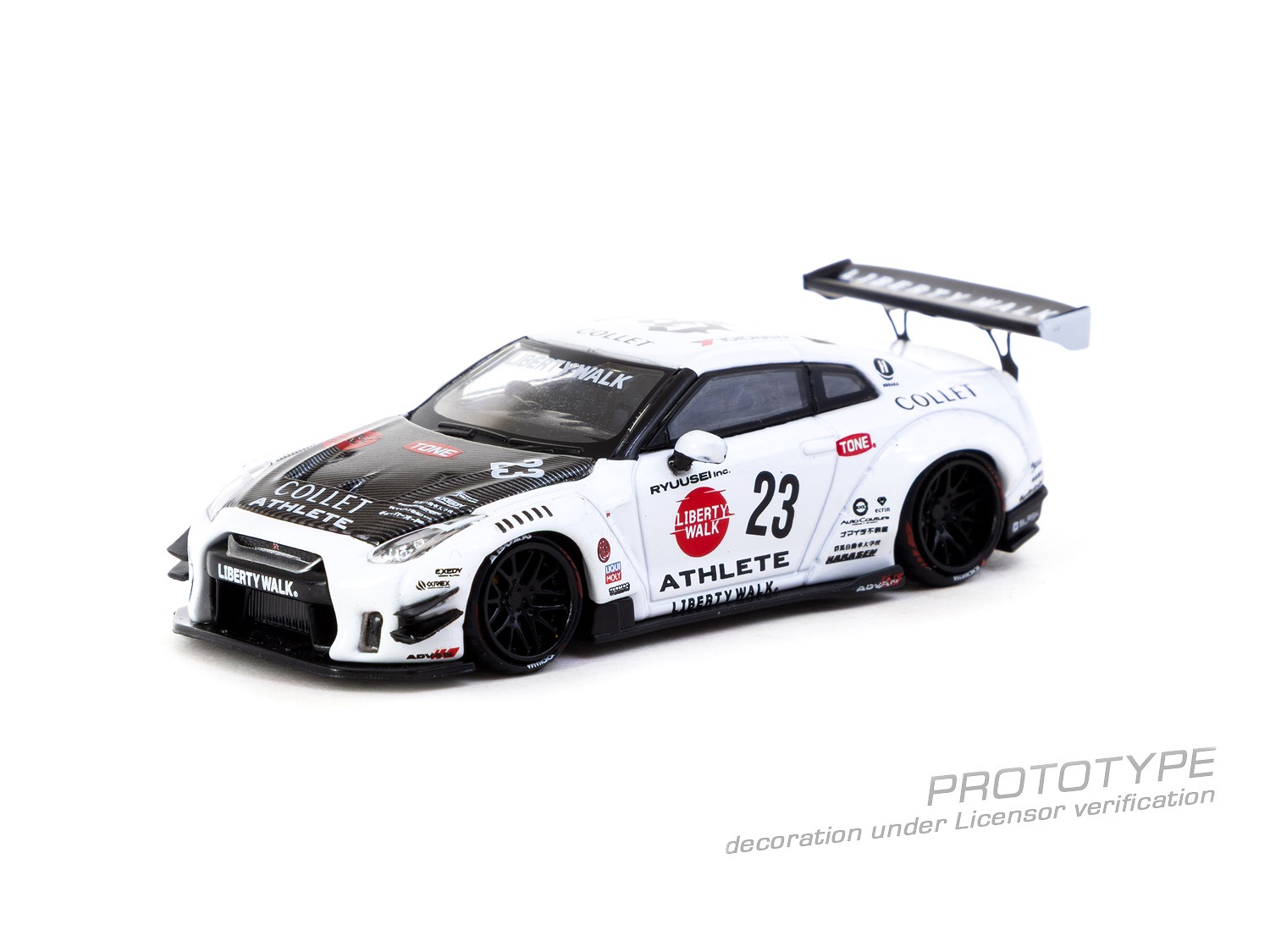 Tarmac(ターマック) 1/64 (ダイキャスト製) LB-WORKS NISSAN GT-R R35 type 2 White