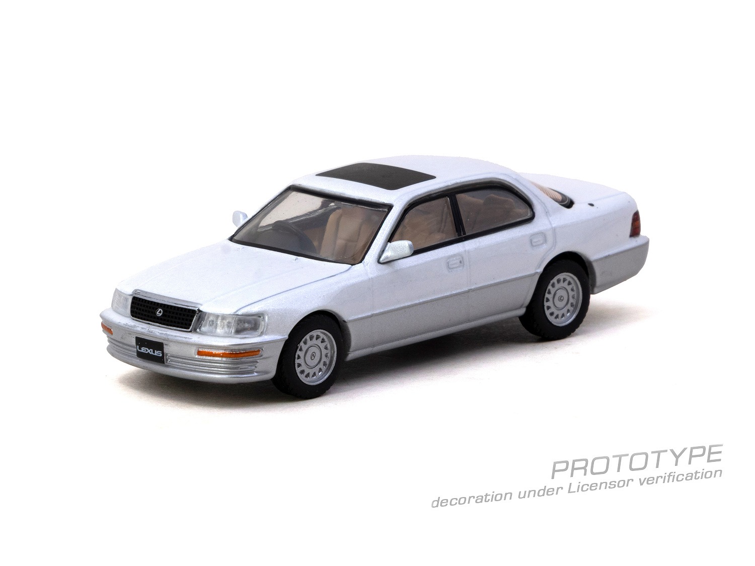 [予約]Tarmac(ターマック) 1/64 (ダイキャスト製) Lexus LS400 (UCF10) Pearl  ※ブリスターパック