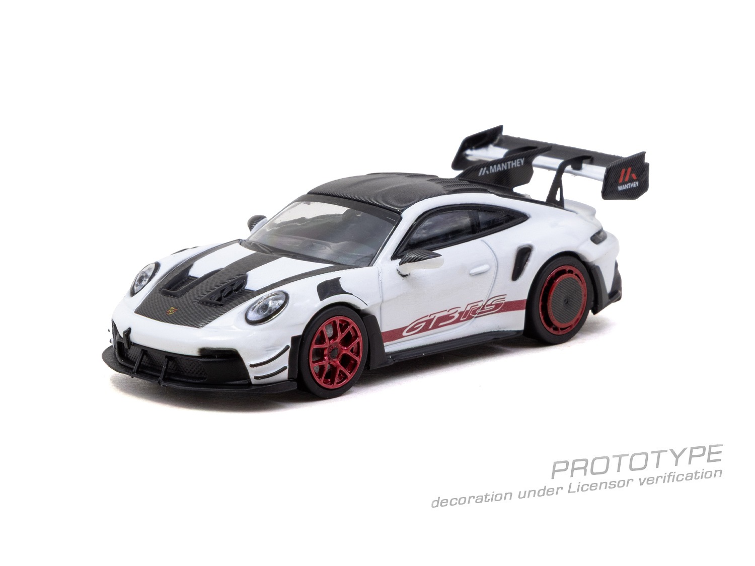 [予約]Tarmac(ターマック) 1/64 (ダイキャスト製) Porsche GT3RS (992.1) MR White Red Tarmac Special Edition