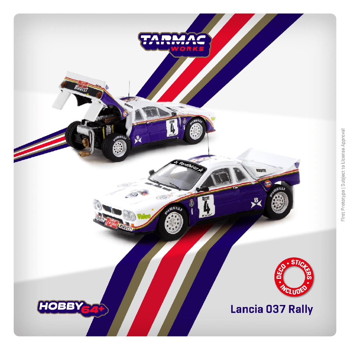 Tarmac（ターマック）1/64 Lancia 037 Rally Rally Costa Brava 1985