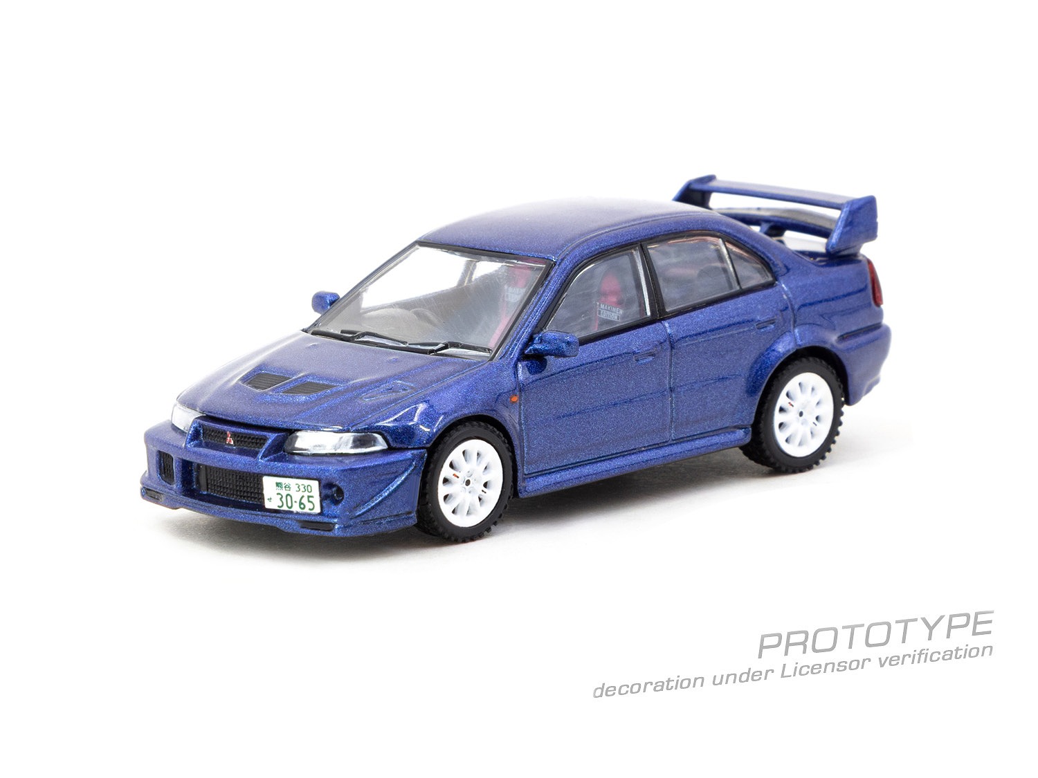 [予約]Tarmac(ターマック) 1/64 (ダイキャスト製) Mitsubishi Lancer Evolution VI  Tommi Mäkinen Edition Blue